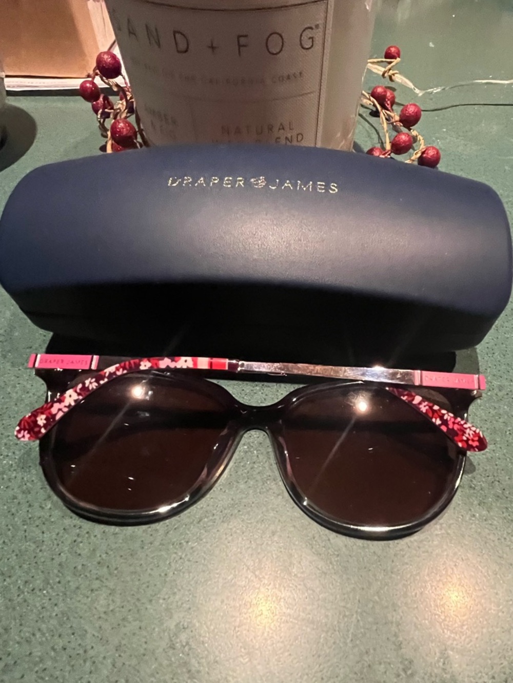 Draper James Women's Plum-Tinted Oval Sunglasses